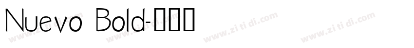 Nuevo Bold字体转换